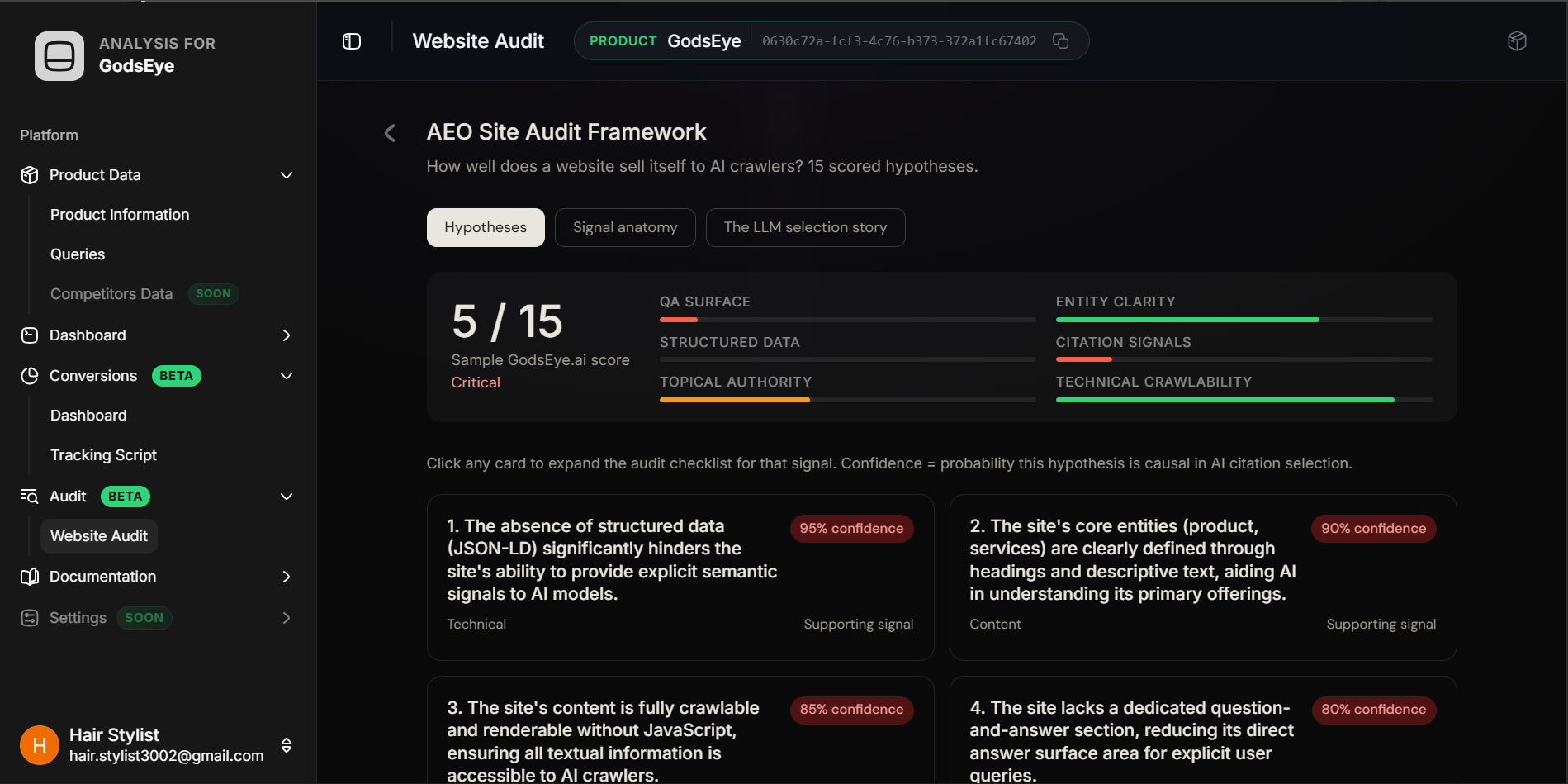 Optimize your layout for AI crawlers screenshot